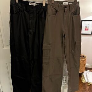 Abercrombie & Fitch Women’s Vegan Leather Cargo Pants